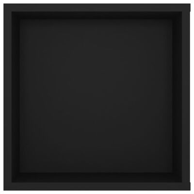 vidaXL Stenska TV omarica črna 102x35x35 cm iverna plošča