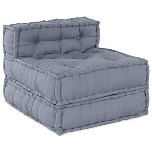 vidaXL Modularna sedežna enota Siva 70 x 70 x 56 cm Blago