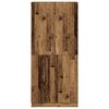 vidaXL Garderobna omara Old Wood 90x52x200 cm Inženirski les