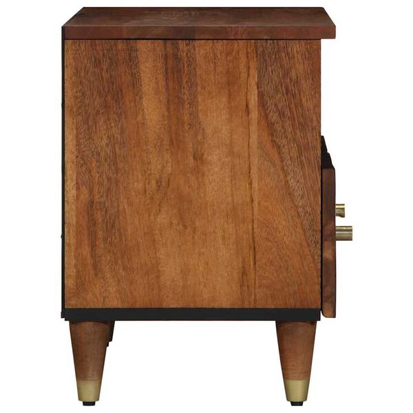 vidaXL TV omarica Medeno rjava 70 x 33 x 46 cm Masiven les manga