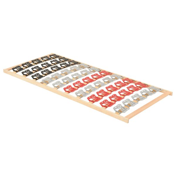 vidaXL Posteljno dno z 12 letvicami in podporami 100x200 cm