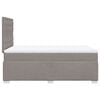 vidaXL Box spring postelja z vzmetnico taupe 120x190 cm blago