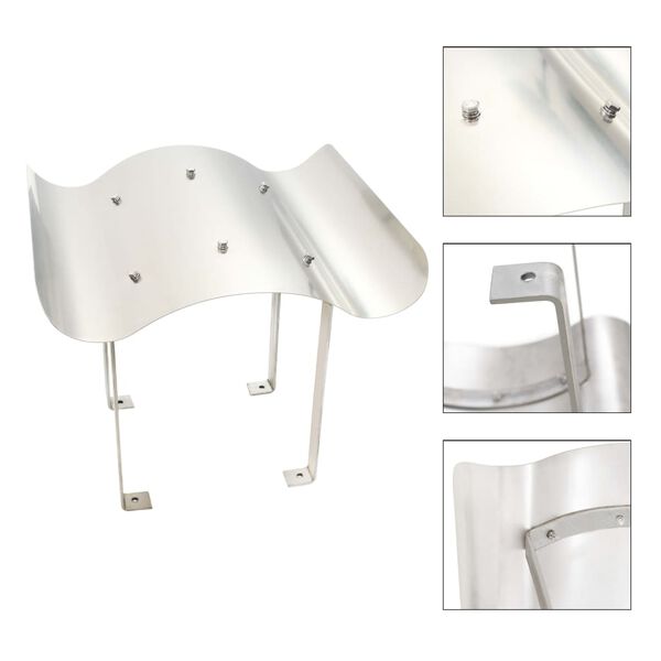 vidaXL Dimni&scaron;ka kapa nerjaveče jeklo 70 x 100 x 38 cm