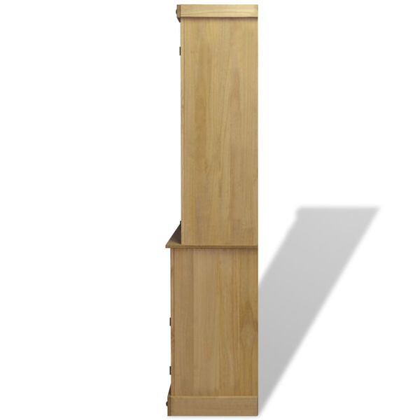 vidaXL Kredenca in omarica mehi&scaron;ka borovina Corona Range