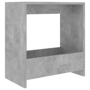 vidaXL Stranska mizica betonsko siva 50x26x50 cm iverna plo&scaron;ča