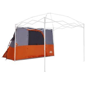 vidaXL Notranji &scaron;otor Siva in oranžna 280 x 220 x 176 cm tafeta