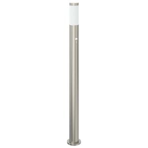 vidaXL Stebriček s senzorjem 110 cm nerjaveče jeklo IP44