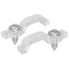vidaXL LED stranske sponke 2 pcs Transparentno 2 x 1 x 0.5 cm