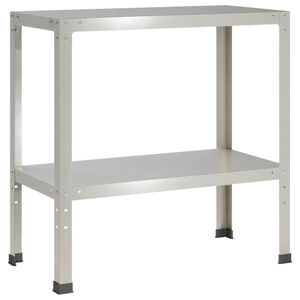 vidaXL Miza za presajanje 100 x 40 x 80 cm Nerjaveče jeklo Srebrna