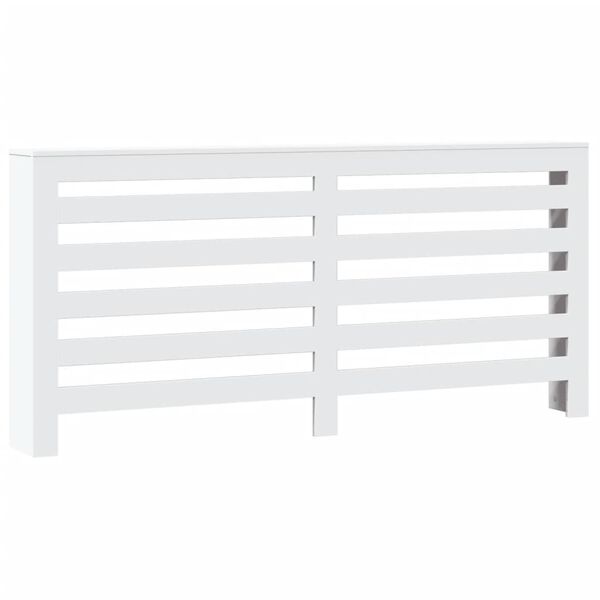 vidaXL Pokrov za radiator bel 175x20x82 cm inženirski les