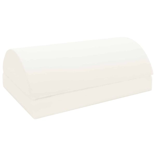 vidaXL Blazina za oporo nog Enobarvno Siva 44 x 29 x 17 cm