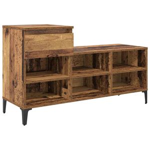 vidaXL Omara za čevlje Star les 102 x 36 x 60 cm Konstruiran les