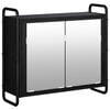 vidaXL Viseca kopalni&scaron;ka omarica Črni hrast 64 x 20 x 56,5 cm