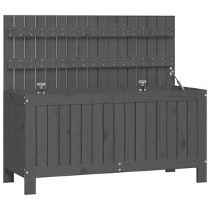 vidaXL Vrtna &scaron;katla siva 108x42,5x54 cm trdna borovina