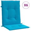 vidaXL Blazine za vrtne stole 6 kosov modre 100x50x3 cm oxford tkanina