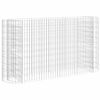 vidaXL Visoka greda gabion pocinkano železo 190x50x100 cm