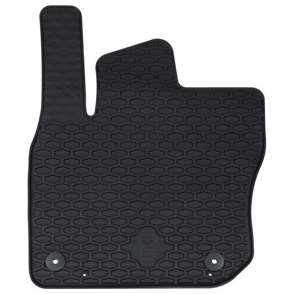 vidaXL Avto preproga 4 pcs Črna VW TIGUAN TDI Guma