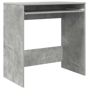 vidaXL Miza Betonsko siva Inženirski les 77.5 x 43 x 79 cm