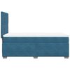 vidaXL Box spring postelja z vzmetnico modra 90x190 cm žamet