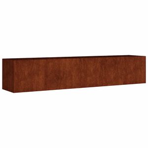 vidaXL Vrtna visoka greda 200x40x40 cm corten jeklo