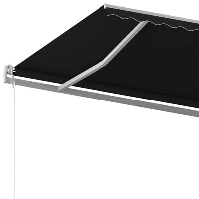 vidaXL Ročno zložljiva tenda 500x350 cm antracitna
