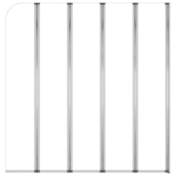 vidaXL Tuš stena za kopalno kad 120x140 cm kaljeno steklo prozorna