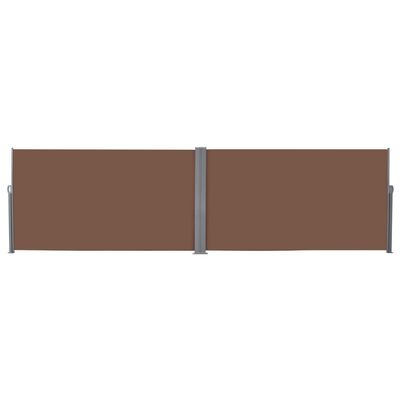 vidaXL Zložljiva stranska tenda 160x600 cm rjave barve