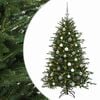vidaXL Umetna božična jelka z bučko 120 cm 150 LED Toplo bela