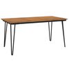 vidaXL Vrtna miza z nogami V oblike 160x80x75 cm trden akacijev les