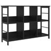 vidaXL Knjižna polica 6 nivojev 102 x 32 x 72,5 cm Inženirski les