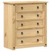 vidaXL Predalnik Corona 80x40x89 cm trdna borovina