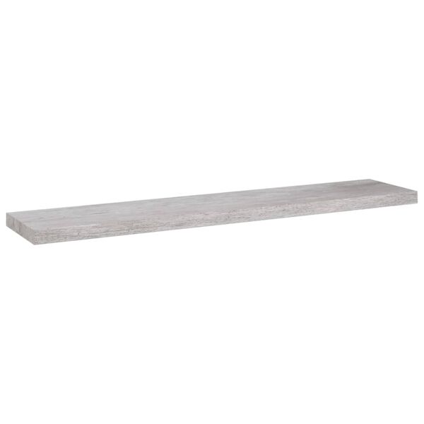 vidaXL Stenske police 2 kosa betonsko sive 120x23,5x3,8 cm MDF
