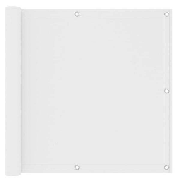 vidaXL Balkonsko platno belo 90x300 cm oksford blago