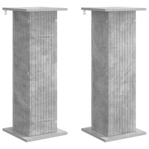 vidaXL Stojalo za rastline 2 kos Betonsko siva 30,5 x 30 x 80,5 cm