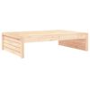vidaXL Vrtni stolček za noge 120x80 cm trdna borovina