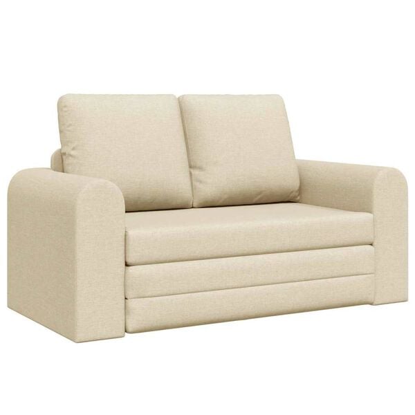 vidaXL Sofa postelja 60cm krema blago