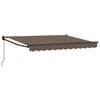 vidaXL Vlečna tenda Taupe 3 x 2 m 100% poliester in aluminij