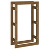 &nbsp;vidaXL Stojalo za drva medeno rjavo 60x25x100 cm trdna borovina