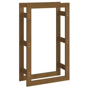 &nbsp;vidaXL Stojalo za drva medeno rjavo 60x25x100 cm trdna borovina