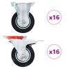 vidaXL Kolesa 32 kosov 100 mm