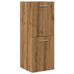 vidaXL Kopalni&scaron;ka viseča omarica artisian hrast 30x30x80 cm inž. les