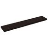 vidaXL Stenska polica temno rjava 160x30x(2-6) cm trdna hrastovina
