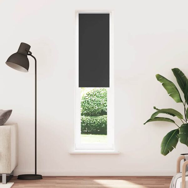 vidaXL Roller Blind Blackout Black 50x210 cm &Scaron;irina tkanine 45,7 cm
