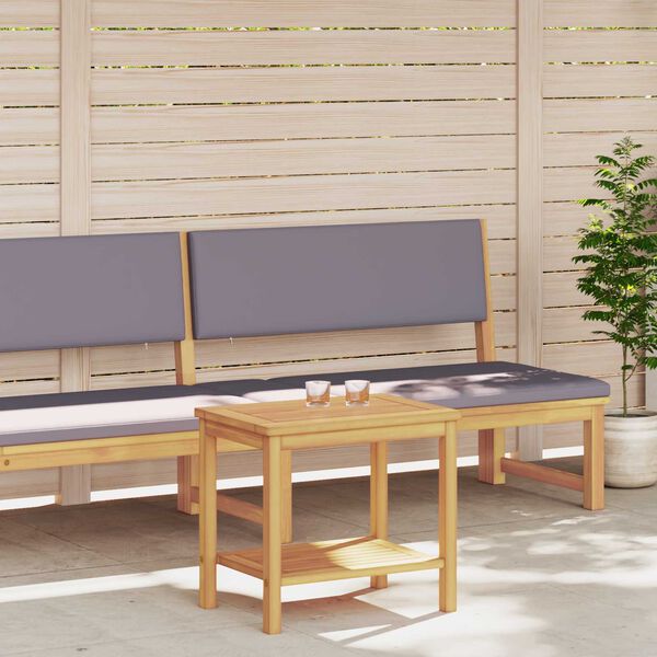 vidaXL Stranska miza Olje naravno 50 x 35 x 45 cm Masiven les akacije