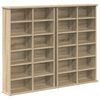 vidaXL CD omara 2 kos Sonoma hrast 60 x 17 x 92 cm Inženirski les