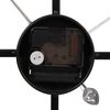 vidaXL Stenska ura črna Ø50 cm železo