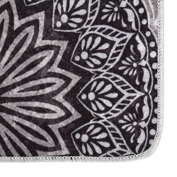 vidaXL Pralna preproga 190x300 cm večbarvna protizdrsna