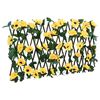 vidaXL Umetni br&scaron;ljan raztegljiva ograja rumena 180x30 cm