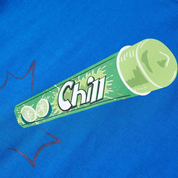 Otro&scaron;ka majica s kratkimi rokavi modra 104