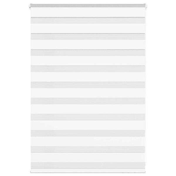 vidaXL Zebra senčilo bela 110x100 cm tkanina &scaron;irina 105,9cm poliester